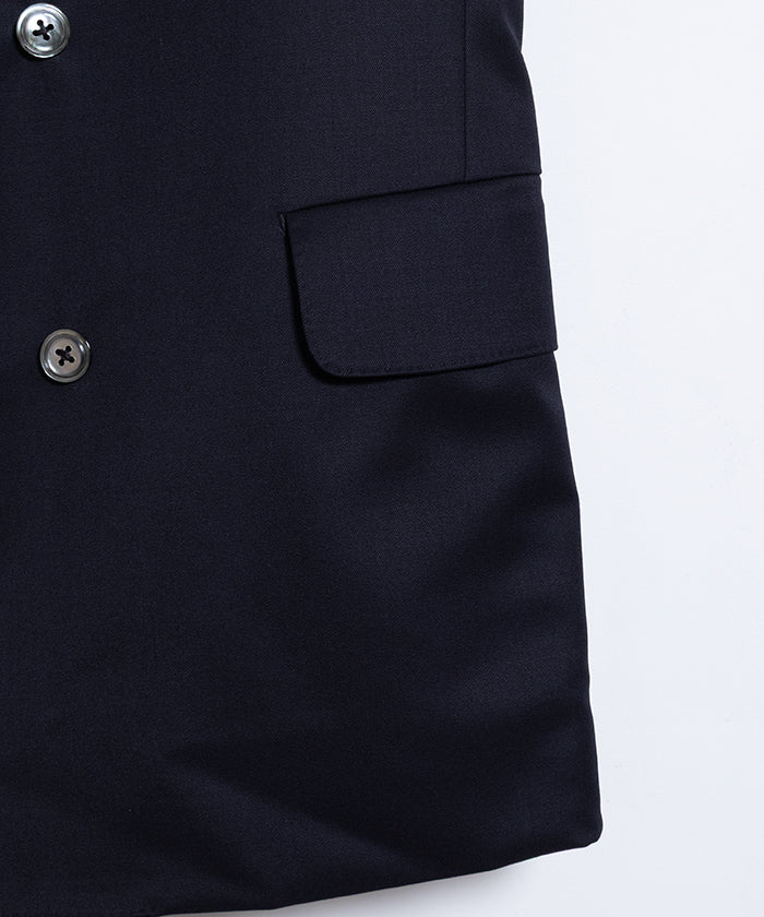 【NEAT】WOOL GABARDINE PAUL JACKET - NAVY / ニート ウールギャバジン ポール ジャケット ネイビー ダブルブレストジャケット 2025SS 2025春夏 正規取扱店 神奈川 鎌倉オンラインショップ 通販