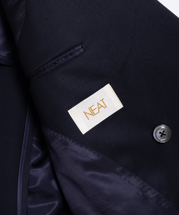 【NEAT】WOOL GABARDINE PAUL JACKET - NAVY / ニート ウールギャバジン ポール ジャケット ネイビー ダブルブレストジャケット 2025SS 2025春夏 正規取扱店 神奈川 鎌倉オンラインショップ 通販