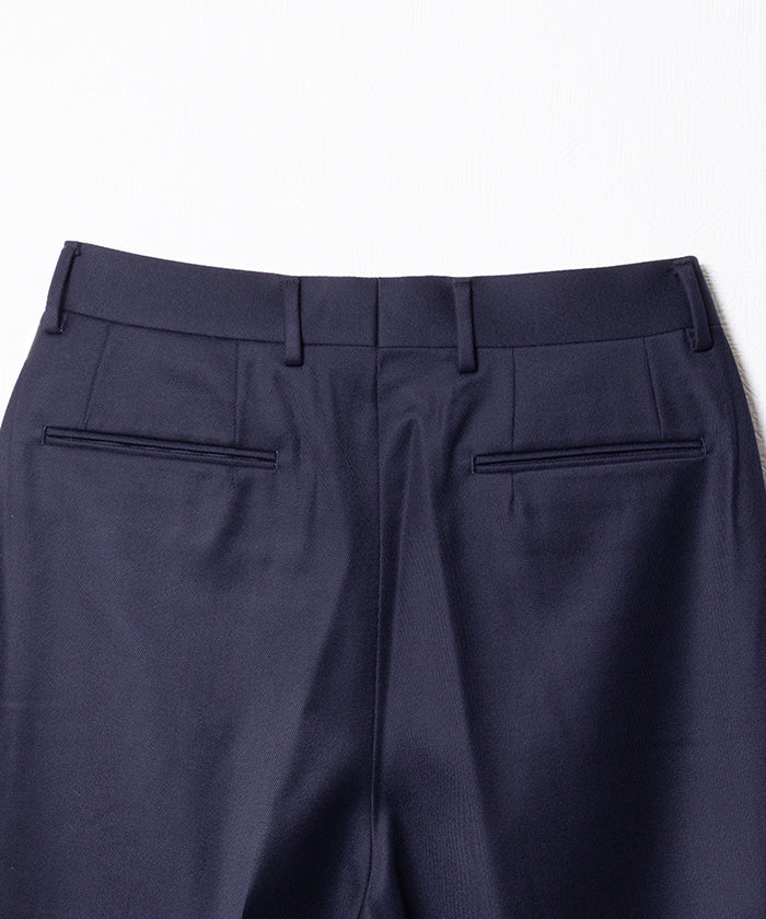 【NEAT】WOOL TRICOTINE WIDE - NAVY / ニート ウール トリコチン ワイド 2025AW 2025秋冬 正規取扱店 神奈川 鎌倉 オンラインショップ 通販
