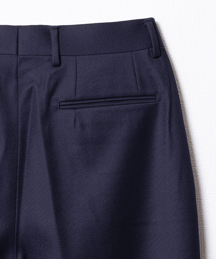 【NEAT】WOOL TRICOTINE WIDE - NAVY / ニート ウール トリコチン ワイド 2025AW 2025秋冬 正規取扱店 神奈川 鎌倉 オンラインショップ 通販
