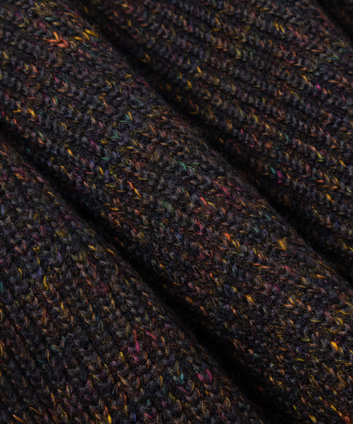 【ENGINEERED GARMENTS】ZIP MOCK NECK WOOL POLY NEP SWEATER KNIT - BROWN / エンジニアードガーメンツ ジップ モックネック ウールポリ ネップ セーター ニット 2025AW 2025秋冬 正規取扱店 神奈川 鎌倉 オンラインショップ 通販