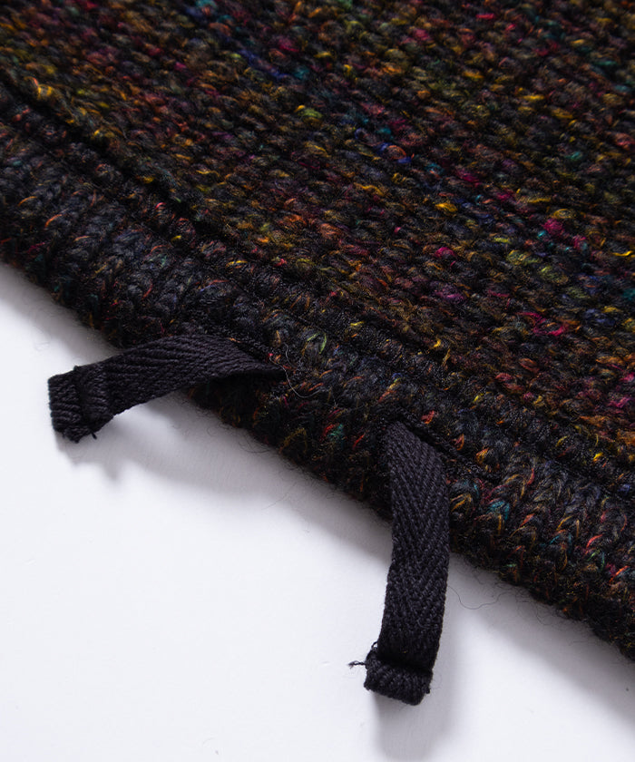 【ENGINEERED GARMENTS】ZIP MOCK NECK WOOL POLY NEP SWEATER KNIT - BROWN / エンジニアードガーメンツ ジップ モックネック ウールポリ ネップ セーター ニット 2025AW 2025秋冬 正規取扱店 神奈川 鎌倉 オンラインショップ 通販