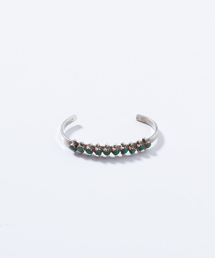 复古Zuni Petit Point Turquoise Cuff手镯