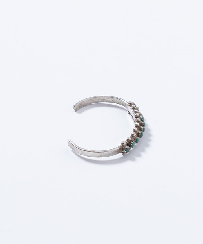 复古Zuni Petit Point Turquoise Cuff手镯