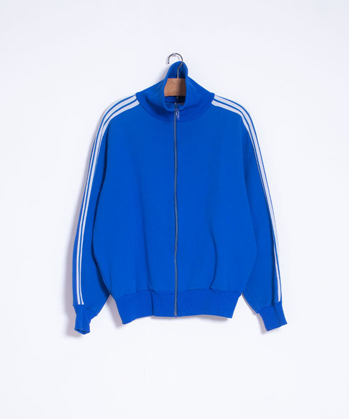 La chaqueta de pista Adidas de 1960 es azul hecho en Yugoslavia