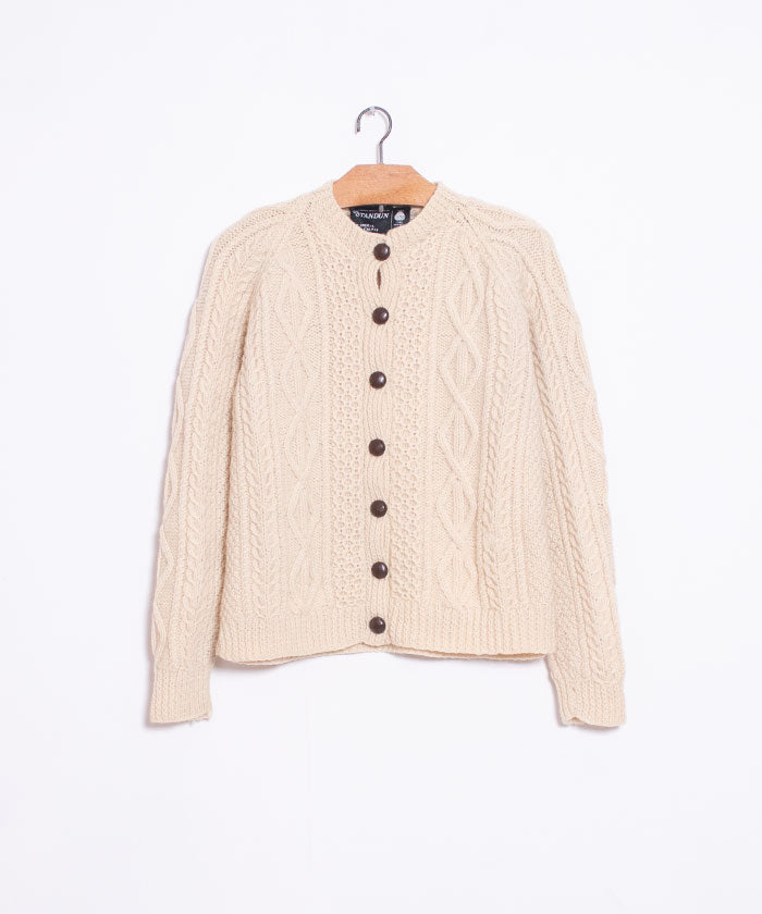 VINTAGE STANDUN ARAN KNIT CARDIGAN - A'r139 Kamakura
