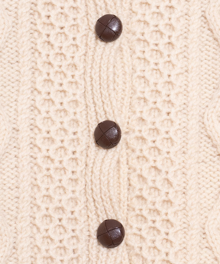 VINTAGE STANDUN ARAN KNIT CARDIGAN - A'r139 Kamakura