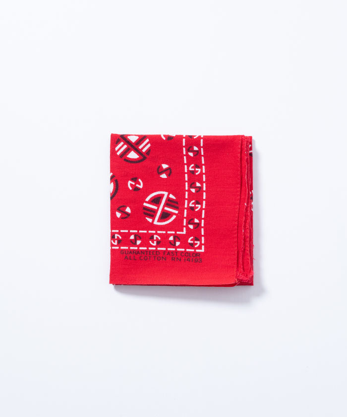 1960’s USA BANDANA RN14193 WAMCRAFT - RED 1 - A'r139 Kamakura