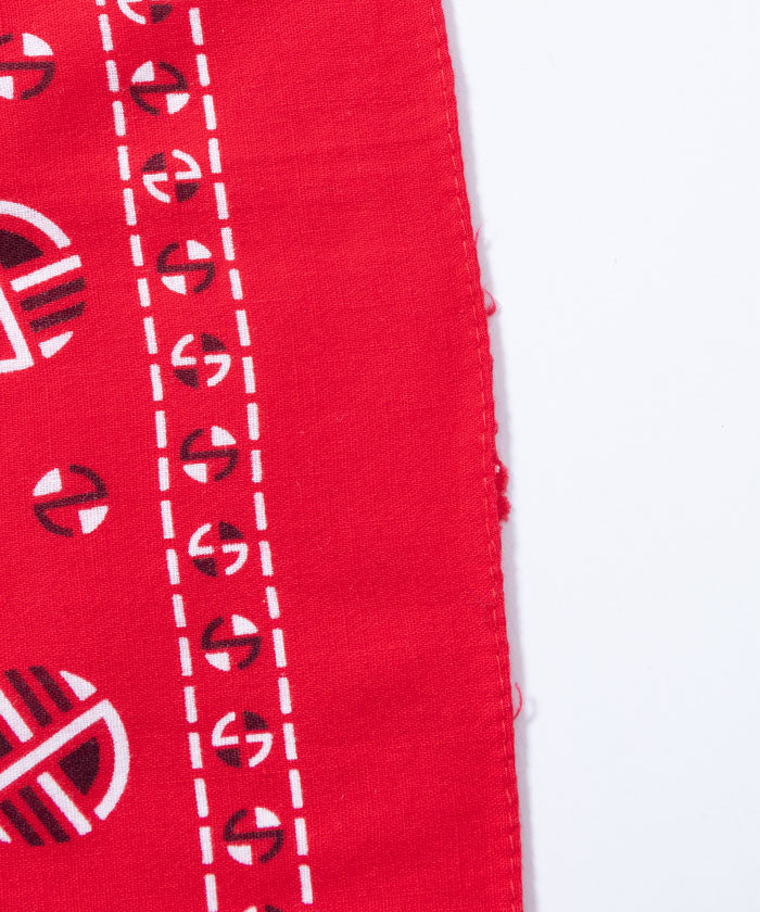 1960’s USA BANDANA RN14193 WAMCRAFT - RED 1 - A'r139 Kamakura