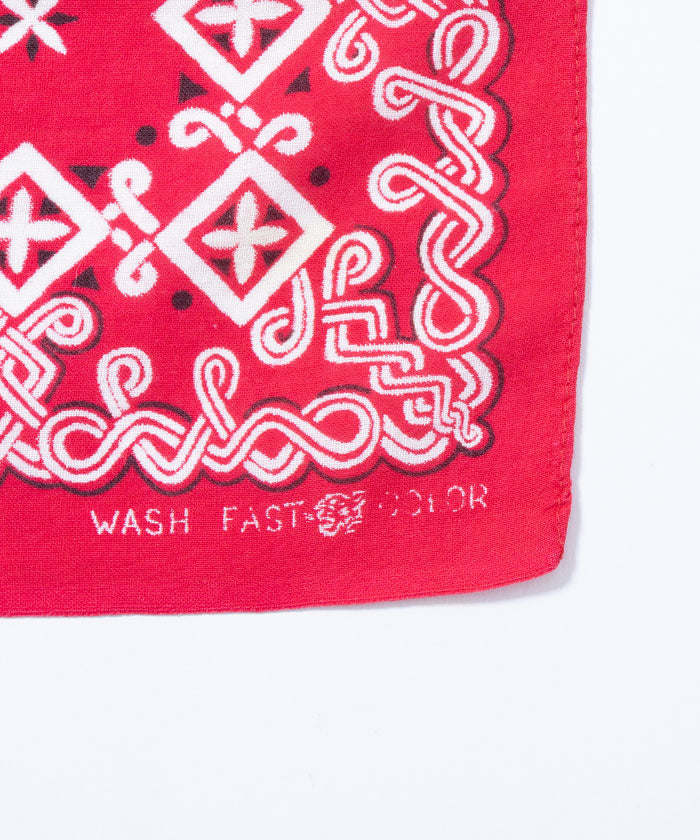 1950’s USA BANDANA WPL9939 TIGER BRAND - RED 1 - A'r139 Kamakura