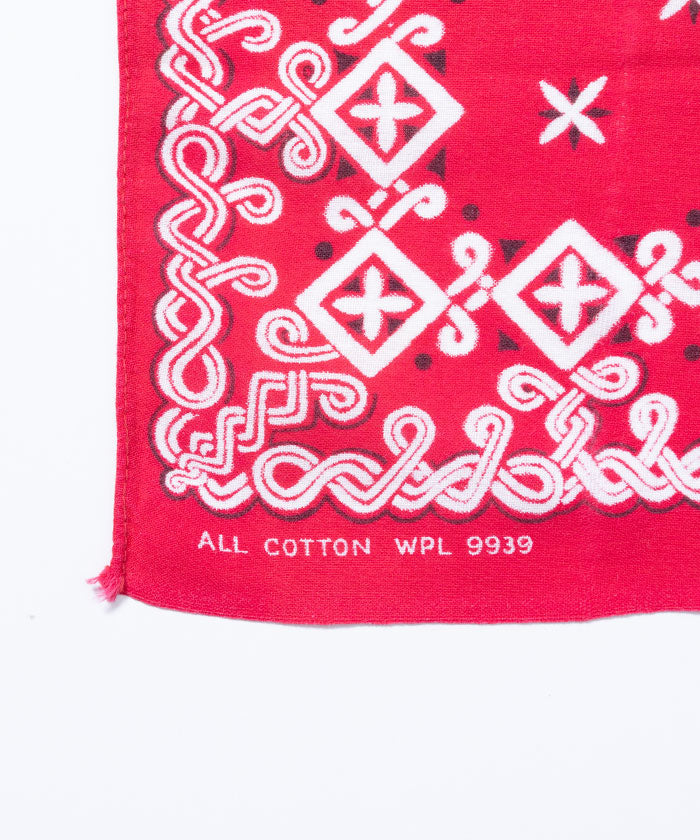 1950’s USA BANDANA WPL9939 TIGER BRAND - RED 1 - A'r139 Kamakura