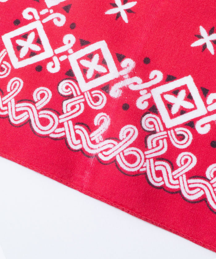 1950’s USA BANDANA WPL9939 TIGER BRAND - RED 1 - A'r139 Kamakura