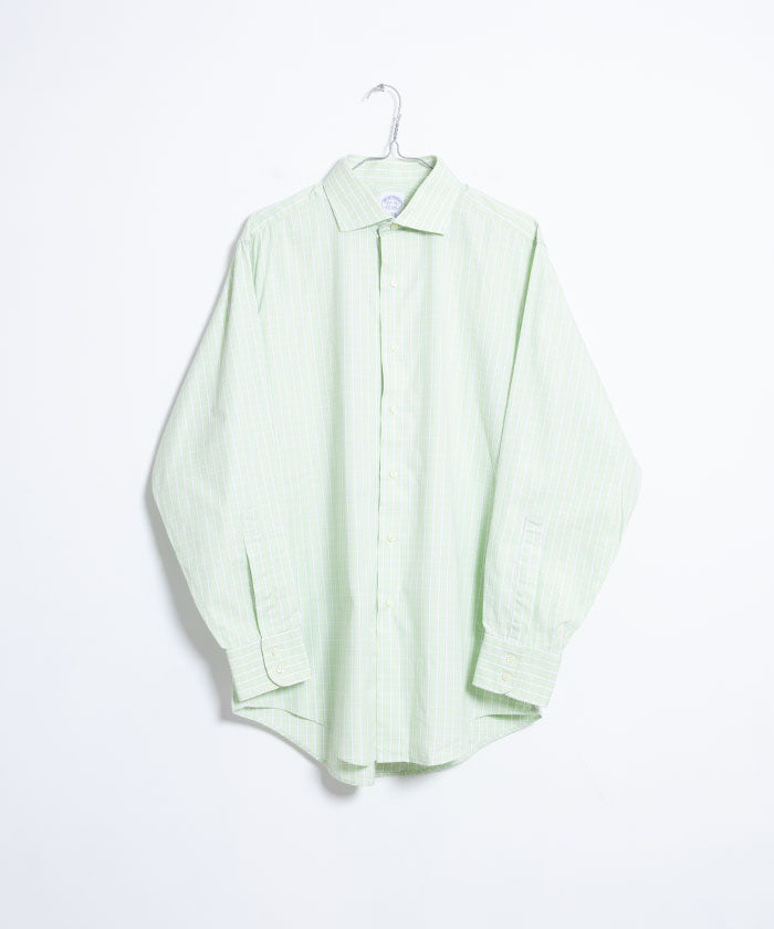 1990年的布鲁克斯兄弟礼服衬衫 - 浅绿色