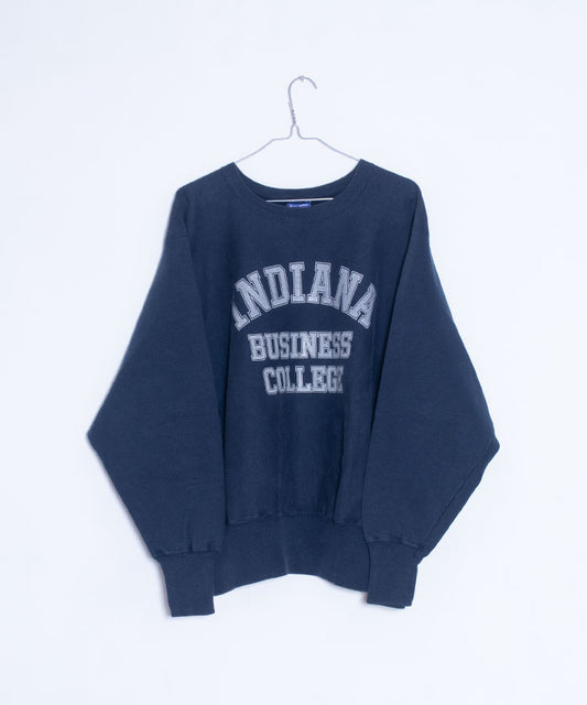 2000's CHAMPION REVERSE WEAVE SWEATSHIRT MADE IN MEXICO INDIANA BUSINESS COLLEGE - A'r139 Kamakura
