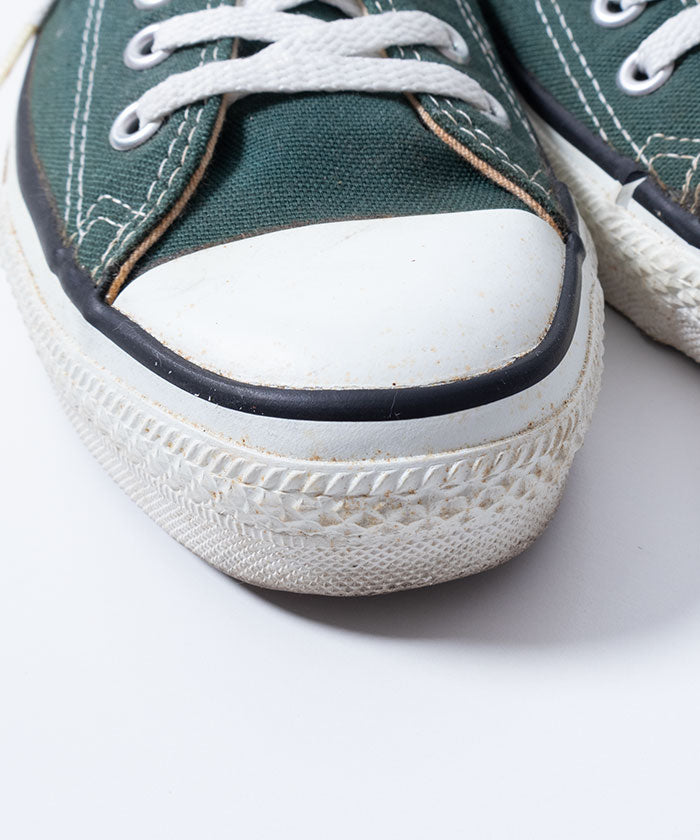 1990’s CONVERSE ALLSTAR LOWCUT SNEAKER - DEEP GREEN / アメリカ製 コンバース オールスター ローカットスニーカー 緑 9
