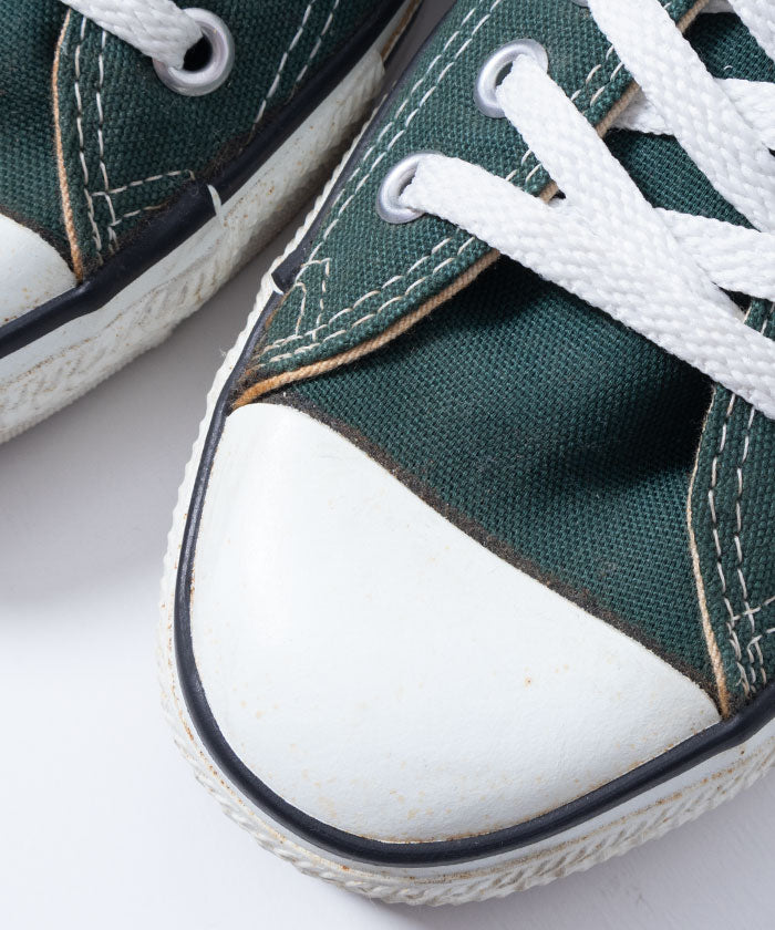 1990’s CONVERSE ALLSTAR LOWCUT SNEAKER - DEEP GREEN / アメリカ製 コンバース オールスター ローカットスニーカー 緑 9