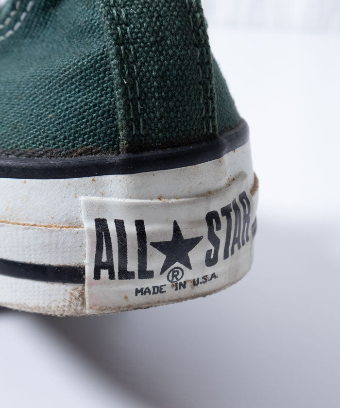 1990’s CONVERSE ALLSTAR LOWCUT SNEAKER - DEEP GREEN / アメリカ製 コンバース オールスター ローカットスニーカー 緑 9