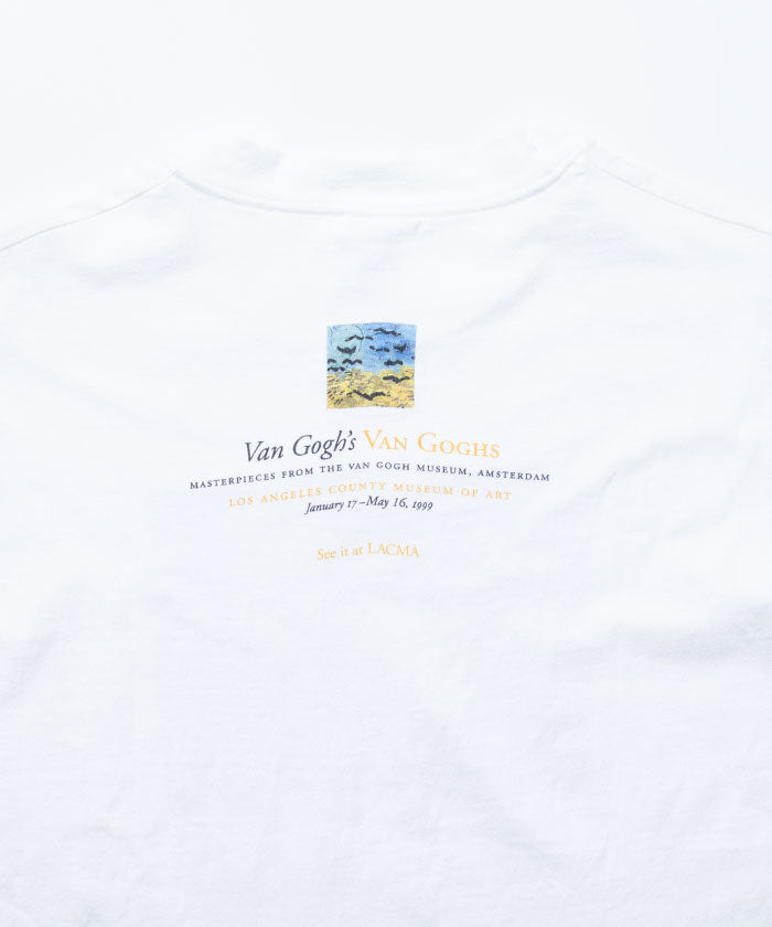 1990年的Vincent Van Gogh Lacma Wheatfield与Crows Art Tee