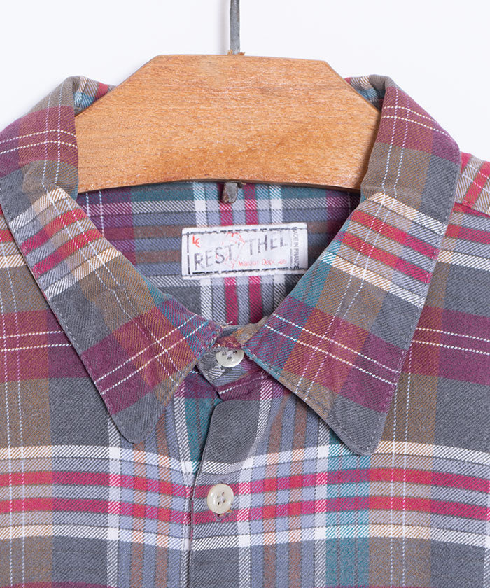 1960's REST' THEL FRENCH GRANDPA SHIRT / グランパシャツ フランス製