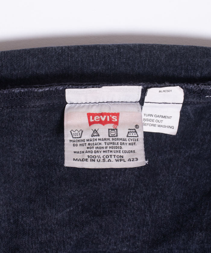 1990年的Levi的501黑色牛仔布在美国制造-W32 L34