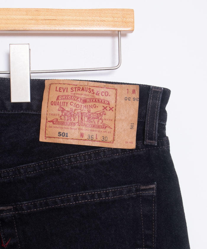 1990’s Levi's 501 BLACK DENIM MADE IN USA - W36 L30 - A'r139 Kamakura