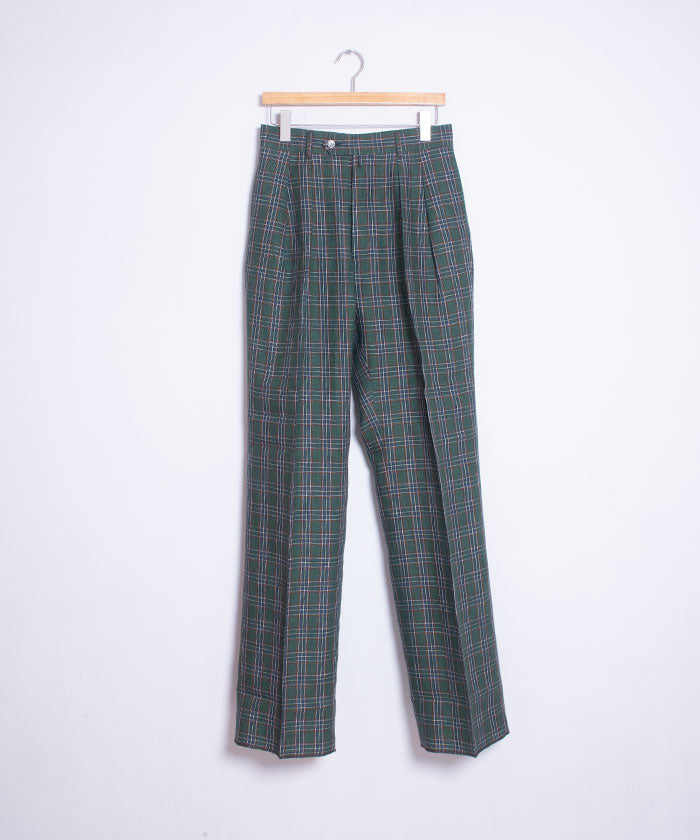 【NEAT】LINEN H CHECK WIDE TYPE 1 / ニート リネン チェック ワイドタイプ1 2024SS