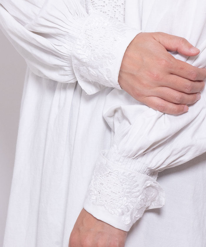 ANTIQUE ROMANIAN COTTON DRESS - A'r139 Kamakura