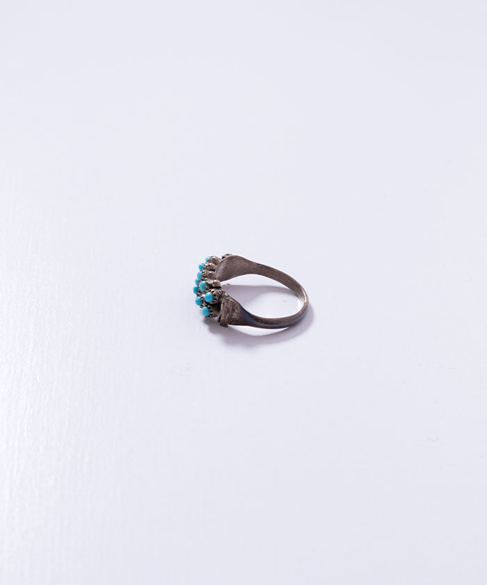 VINTAGE ZUNI PETIT POINT TURQUOISE RING / ヴィンテージ ズニ ターコイズ シルバーリング