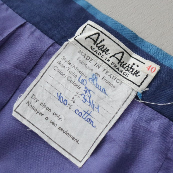 VINTAGE ALAN AUSTIN MULTI BORDER SKIRT(ビンテージ フランス製 マルチボーダースカート)