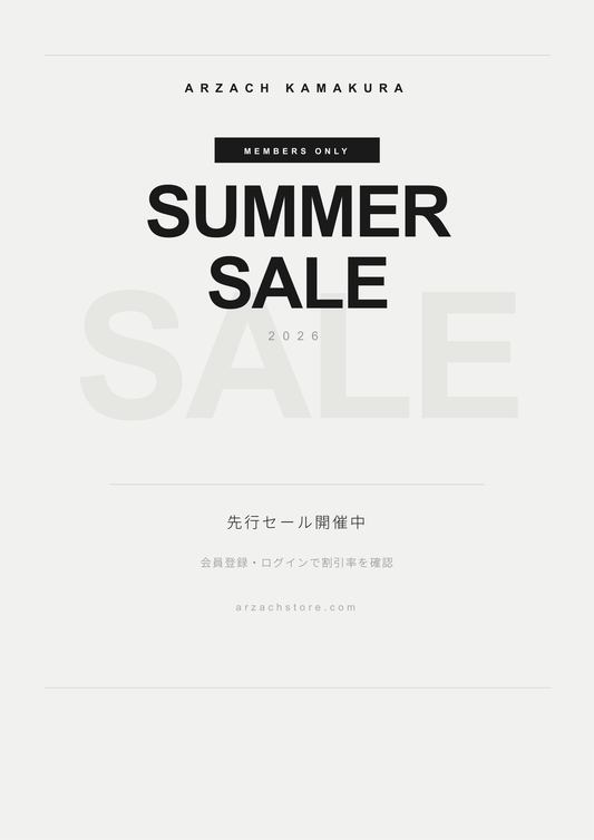 2026.06.10～Members Sale はじまります。