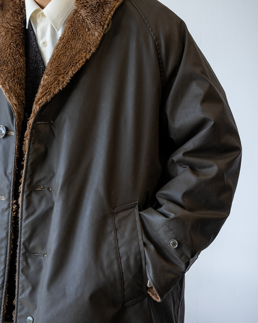 ENGINEERED GARMENTS | リバーシブルで楽しめるショールカラーコート“SHAWL COLLAR REVERSIBLE COAT - COATED CLOTH”