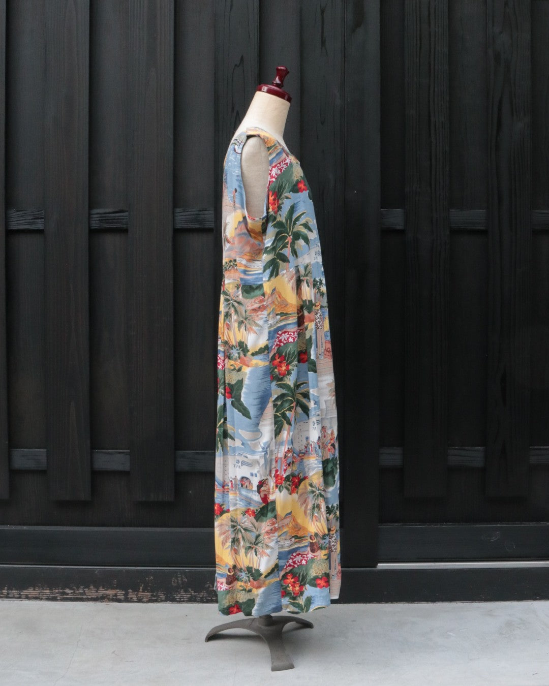 1980's REYN SPOONER HAWAIIAN SLEEVELESS DRESS