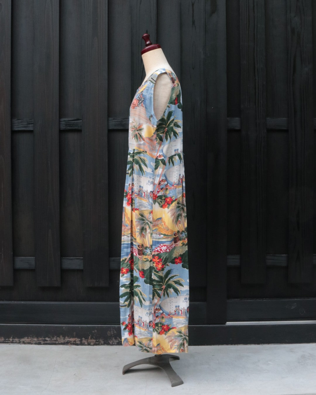 1980's REYN SPOONER HAWAIIAN SLEEVELESS DRESS