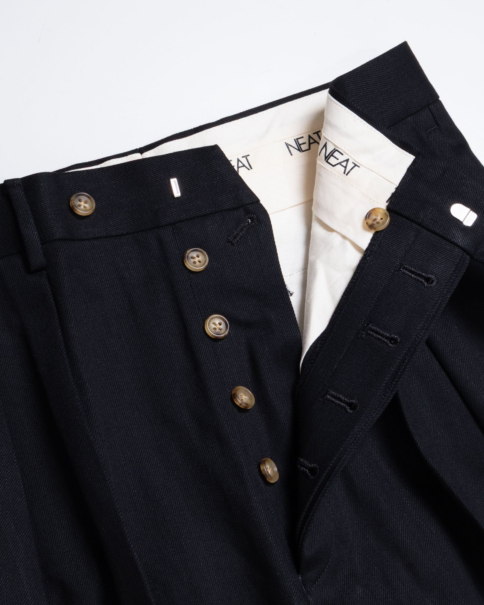 【NEAT】11.5OZ NATURAL SLUB DENIM WIDE - BLACK / ニート 11.5オンス ナチュラル スラブ デニム ワイド ブラック 2026AW 2026秋冬 正規取扱店 神奈川 鎌倉 ARZACH KAMAKURA オンラインショップ 通販