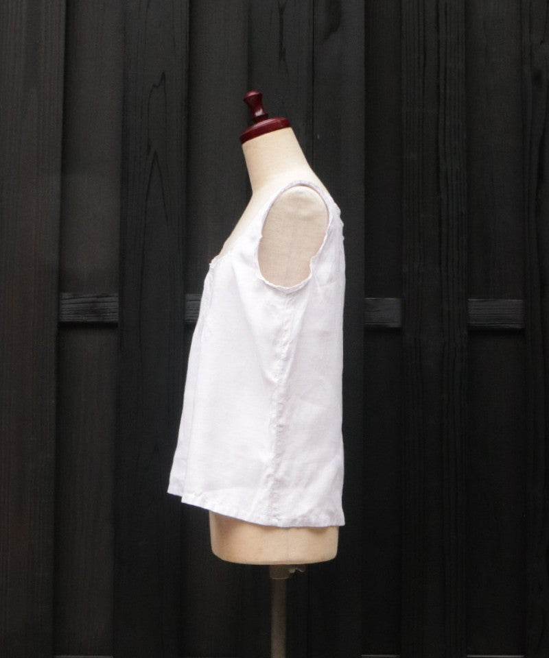 FRENCH ANTIQUE LINEN CAMISOLE - A'r139 Kamakura