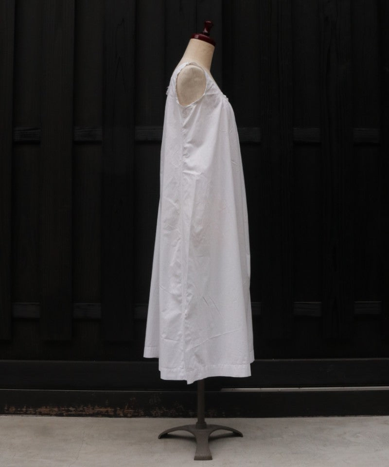 FRENCH ANTIQUE COTTON CAMISOLE NIGHTDRESS - A'r139 Kamakura