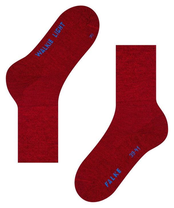 【FALKE】FALKE 16486 WALKIE LIGHT SOCKS - SCARLET / ファルケ ウォーキーライト ソックス　赤