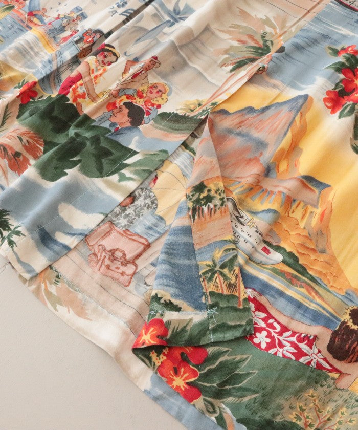 1980's REYN SPOONER HAWAIIAN SLEEVELESS DRESS