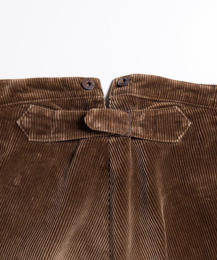 1930-40's LE MONT ST MICHEL CORDUROY WORK PANTS
