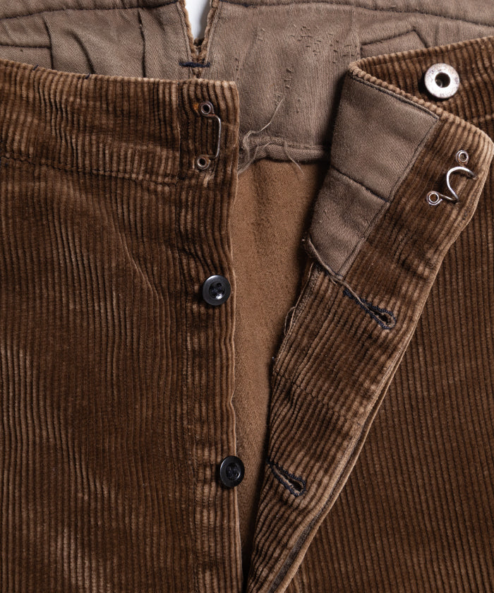 1930-40's LE MONT ST MICHEL CORDUROY WORK PANTS