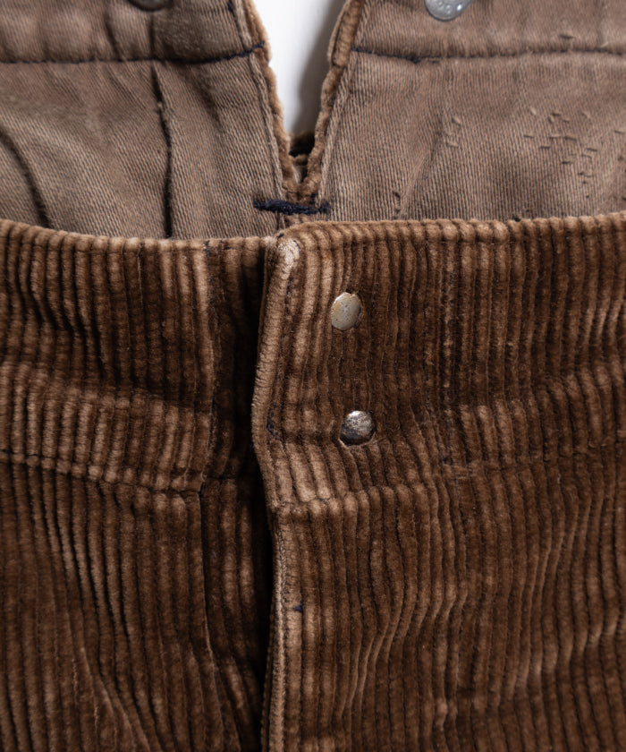 1930-40's LE MONT ST MICHEL CORDUROY WORK PANTS