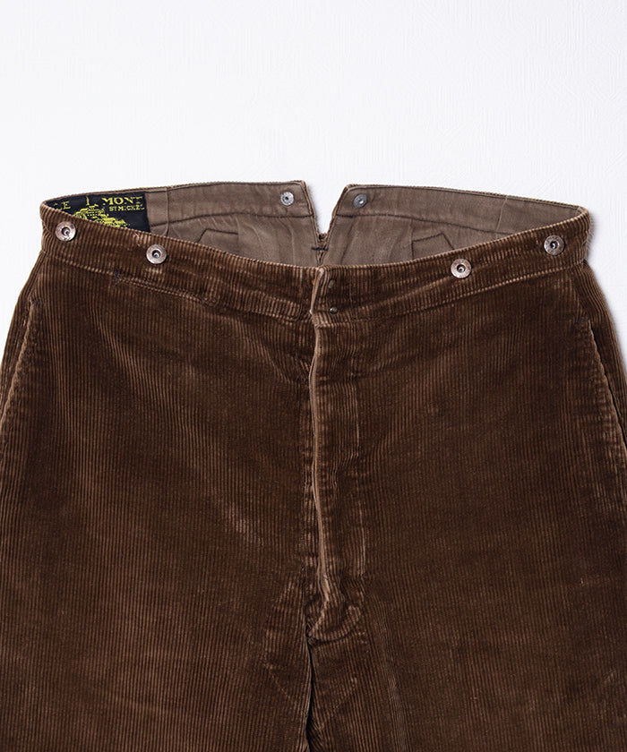 1930-40's LE MONT ST MICHEL CORDUROY WORK PANTS