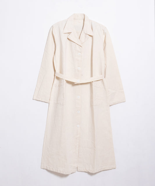 1940's FRENCH MILITARY S.S.A. HOSPITAL COAT DEADSTOCK