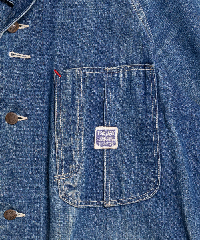 1940's PAYDAY WORK JACKET COVERALL - A'r139 Kamakura
