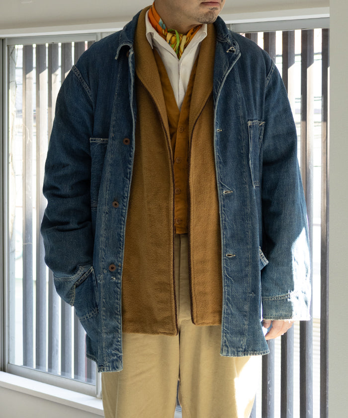 1940's WWⅡ DENIM JACKET COVERALL - A'r139 Kamakura