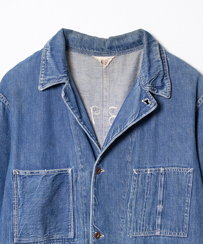 1940's WWⅡ DENIM JACKET COVERALL - A'r139 Kamakura