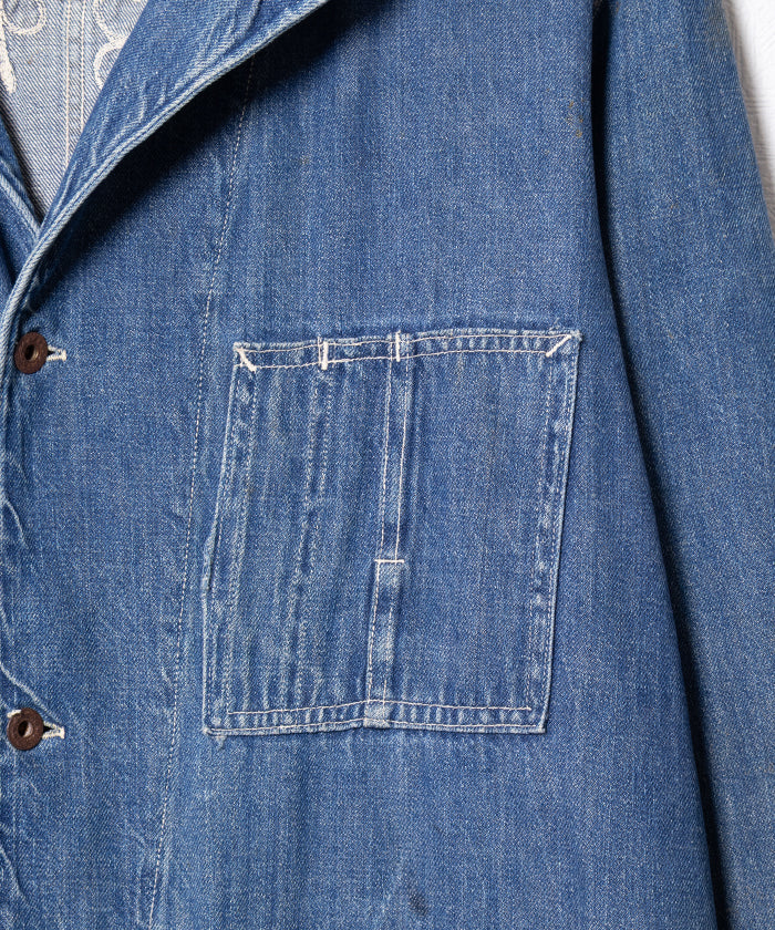 1940's WWⅡ DENIM JACKET COVERALL - A'r139 Kamakura