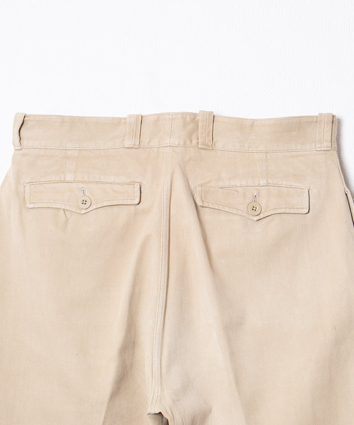 1950-60’s FRENCH ARMY M52 CHINO PANTS - 23 ‐ 1