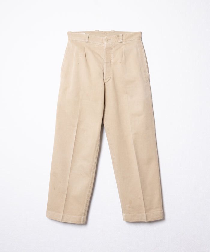 1950-60’s FRENCH ARMY M52 CHINO PANTS - 23 ‐ 2