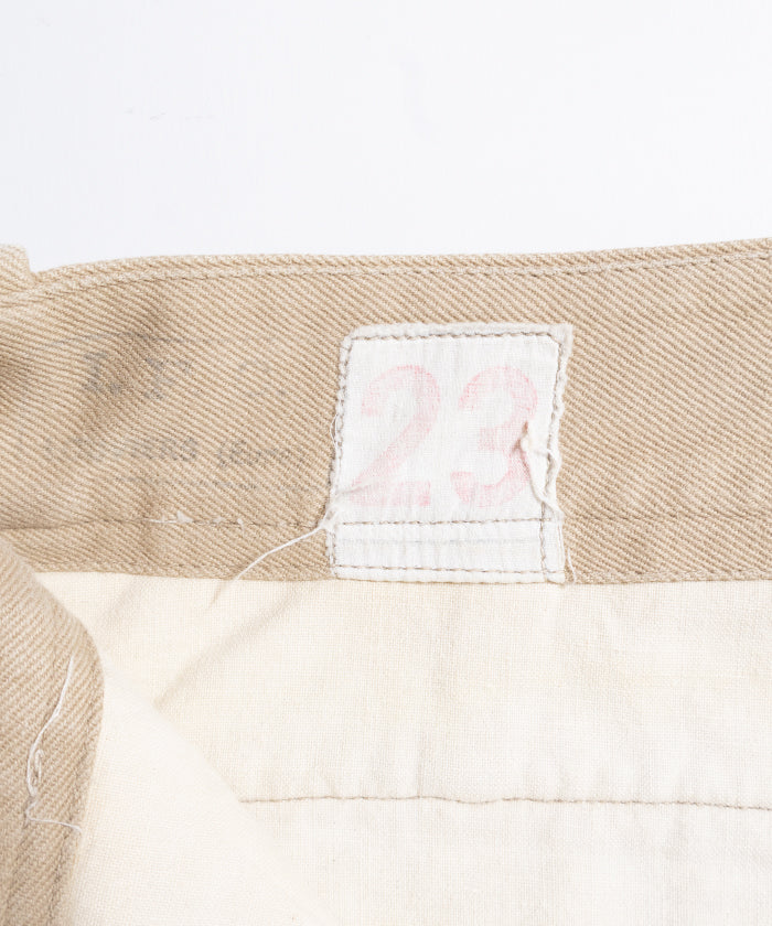 1950-60’s FRENCH ARMY M52 CHINO PANTS - 23 ‐ 2